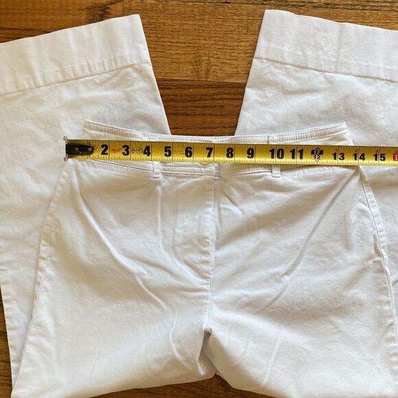 Talbots Wide Leg Crop Chino White Pants Women’s Size 2 - Picture 13 of 16